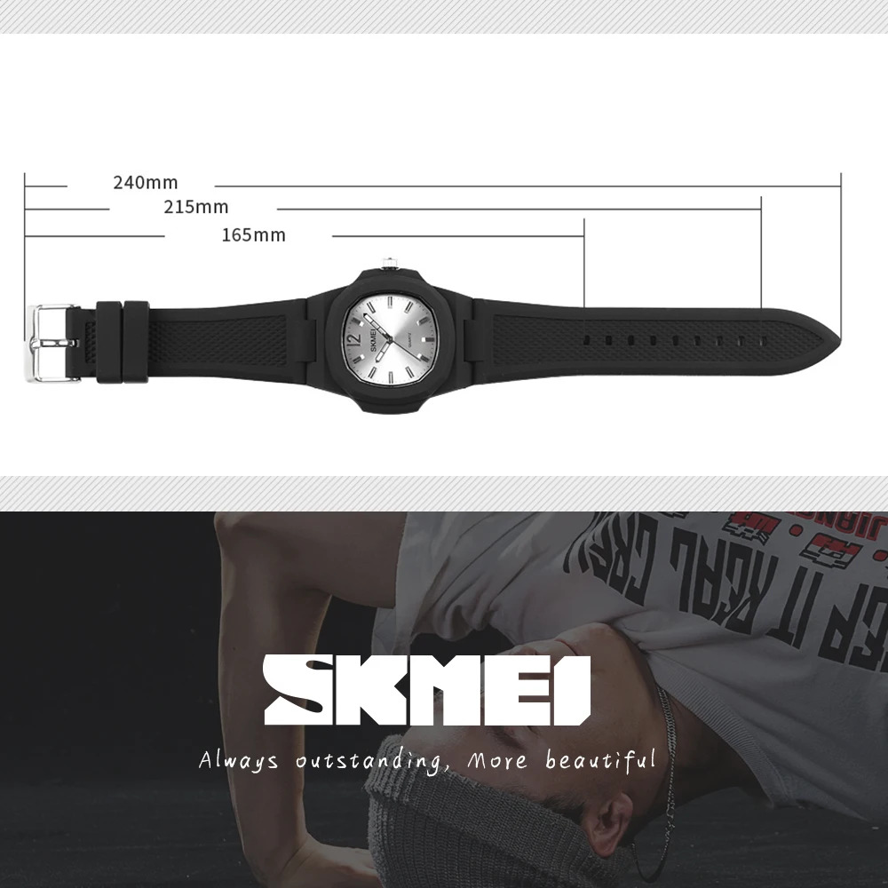 SKMEI Fashion Simple Outdoor Sports For Men Women Wristwatches Casual Quartz Watch Male Waterproof Watches relogios masculinos