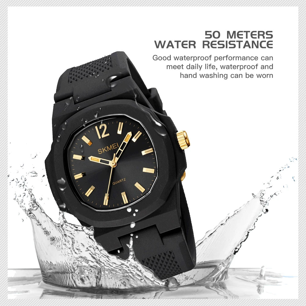 SKMEI Fashion Simple Outdoor Sports For Men Women Wristwatches Casual Quartz Watch Male Waterproof Watches relogios masculinos