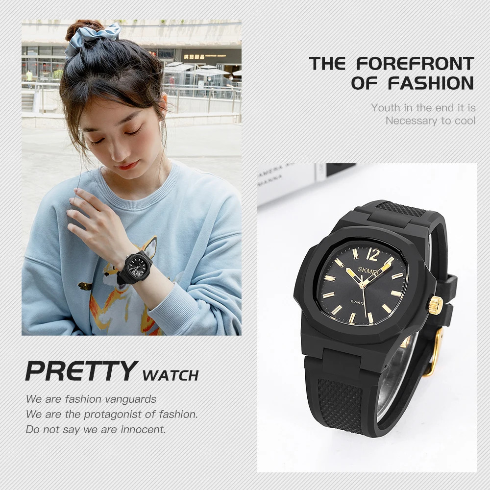 SKMEI Fashion Simple Outdoor Sports For Men Women Wristwatches Casual Quartz Watch Male Waterproof Watches relogios masculinos