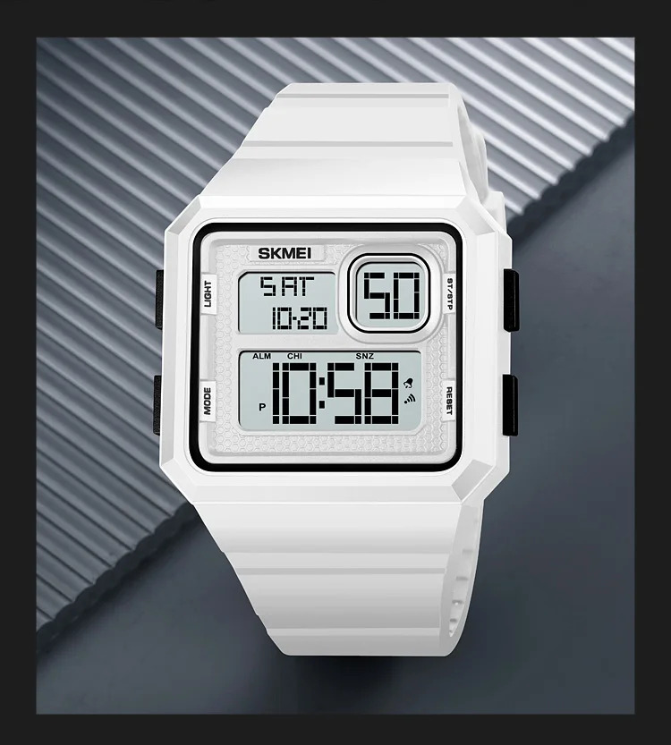 SKMEI Countdown LED Light Digital Wristwatches Outdoor Military Sports Watches For Men 5Bar Waterproof Alarm Watch reloj hombre