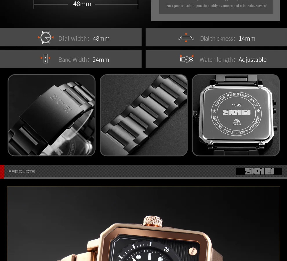 SKMEI Stainless Steel Strap Watches For Men Digital Quartz Watch Day Date Display Personality Alarm Wristwatch Relogio Masculino
