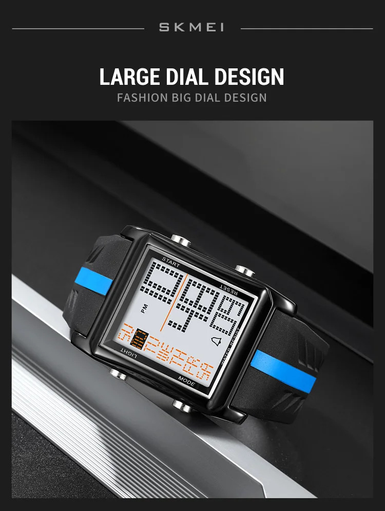 SKMEI Fashion Alarm Electronics Wristwatch Back Light Display Countdown Timer Digital Sports Watches For Men Women reloj hombre
