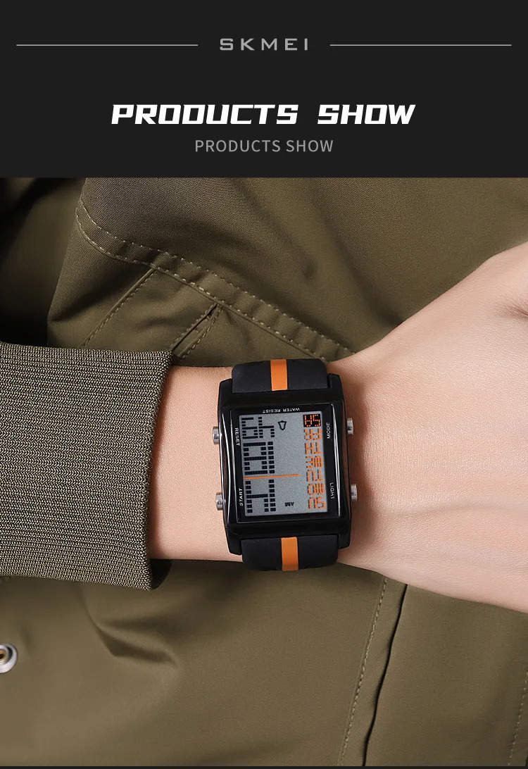 SKMEI Fashion Alarm Electronics Wristwatch Back Light Display Countdown Timer Digital Sports Watches For Men Women reloj hombre