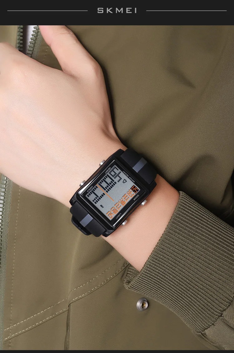 SKMEI Fashion Alarm Electronics Wristwatch Back Light Display Countdown Timer Digital Sports Watches For Men Women reloj hombre
