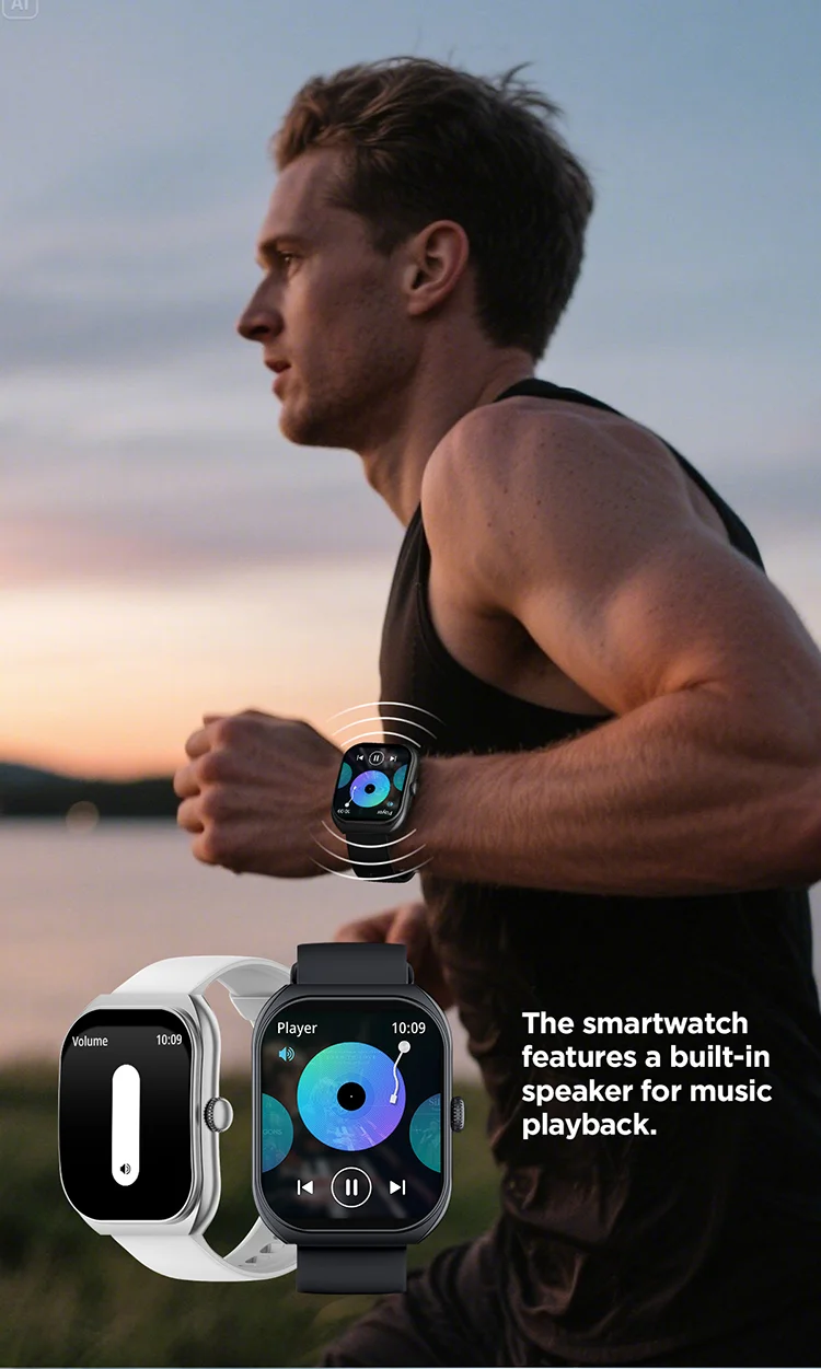SKMEI 2.01'' TFT Display Smartwatch Military Wristwatch 123 Sports Modes Voice Calling Smart Watch For Men Women For Android IOS