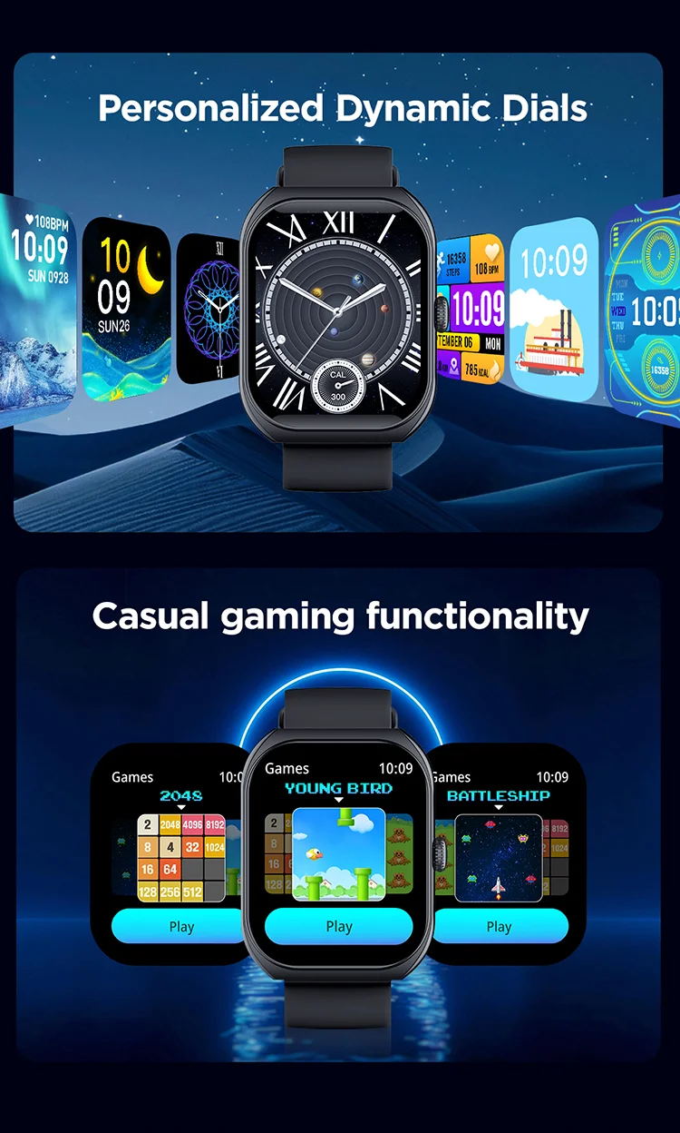 SKMEI 2.01'' TFT Display Smartwatch Military Wristwatch 123 Sports Modes Voice Calling Smart Watch For Men Women For Android IOS