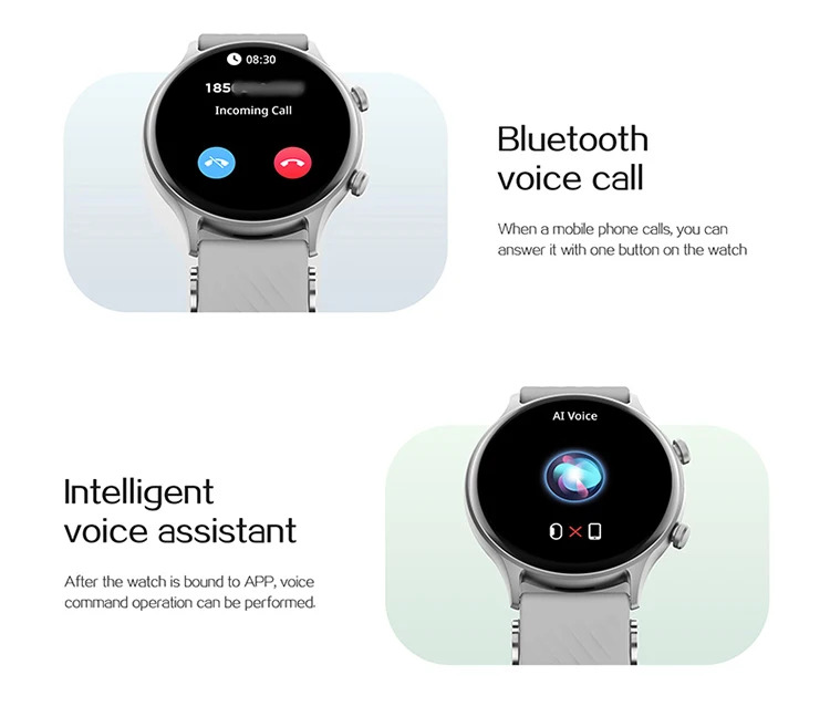 SKMEI 1.39 Inch Smart Watches Waterproof Voice Assistant Sports Smartwatches For Men Women Outdoor GPS Movement Track Wristwatch