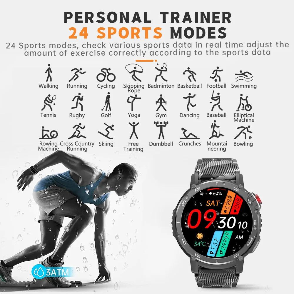 SKMEI Waterproof Sports Military Smartwatches For Men Women Local Music Player Pedometer Countdown Smart Wristwatch reloj hombre