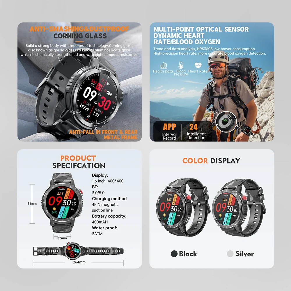 SKMEI Waterproof Sports Military Smartwatches For Men Women Local Music Player Pedometer Countdown Smart Wristwatch reloj hombre