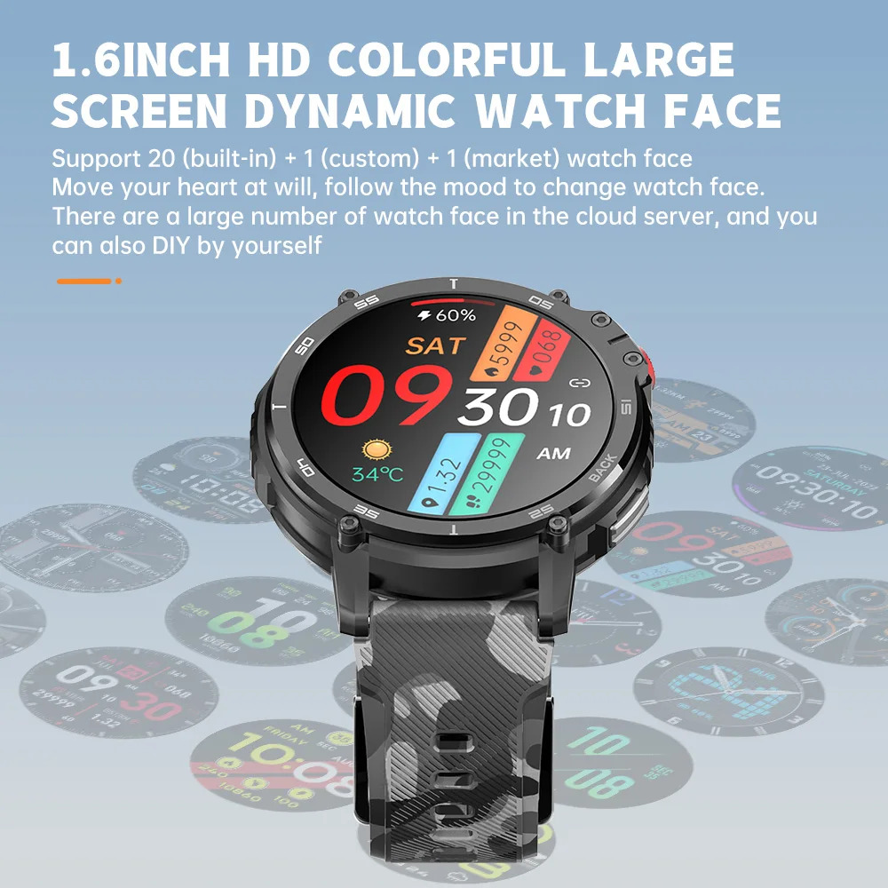 SKMEI Waterproof Sports Military Smartwatches For Men Women Local Music Player Pedometer Countdown Smart Wristwatch reloj hombre