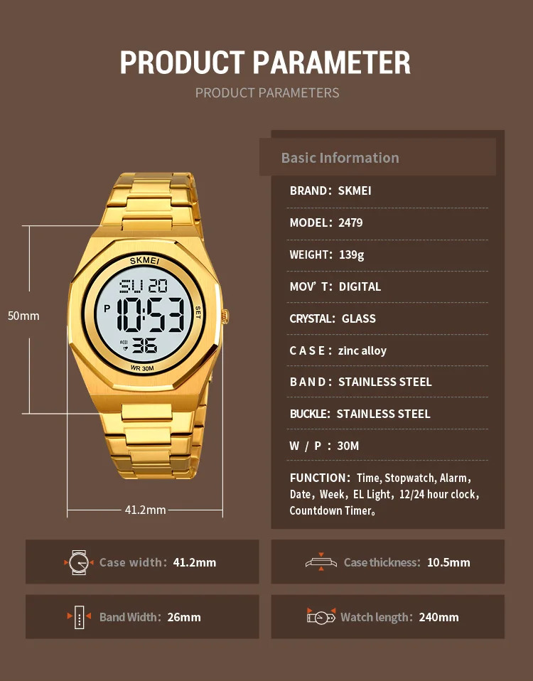 SKMEI Sports Digital Watch For Men Women Casual Chrono Electronic Watch Count Down Timer Waterproof Wristwatch Relogio Masculino
