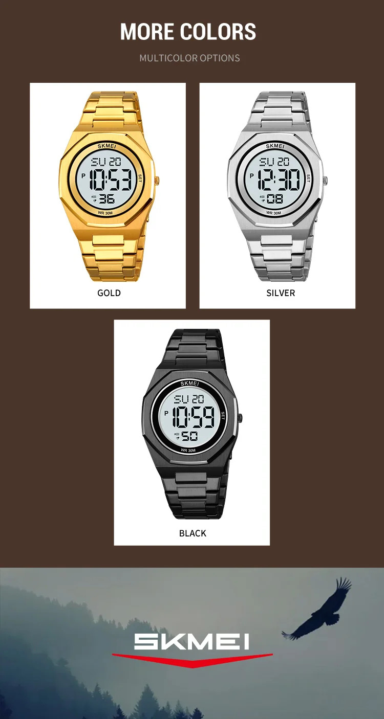 SKMEI Sports Digital Watch For Men Women Casual Chrono Electronic Watch Count Down Timer Waterproof Wristwatch Relogio Masculino