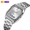 SKMEI 1612 Multifunction Digital Chronograph Watch with Dual Display for Men and Women (50M Waterproof)