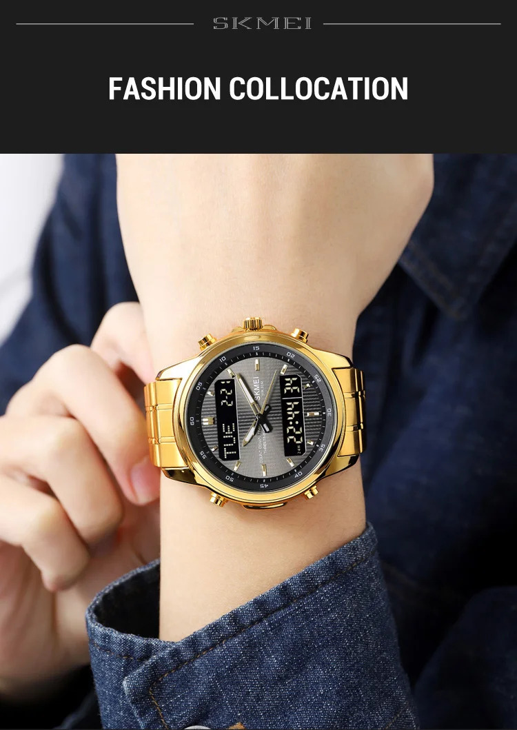 SKMEI Fashion 3Time Countdown Timer Digital Wristwatches For Men Women Back Light Sport Waterproof Alarm Watch relogio masculino