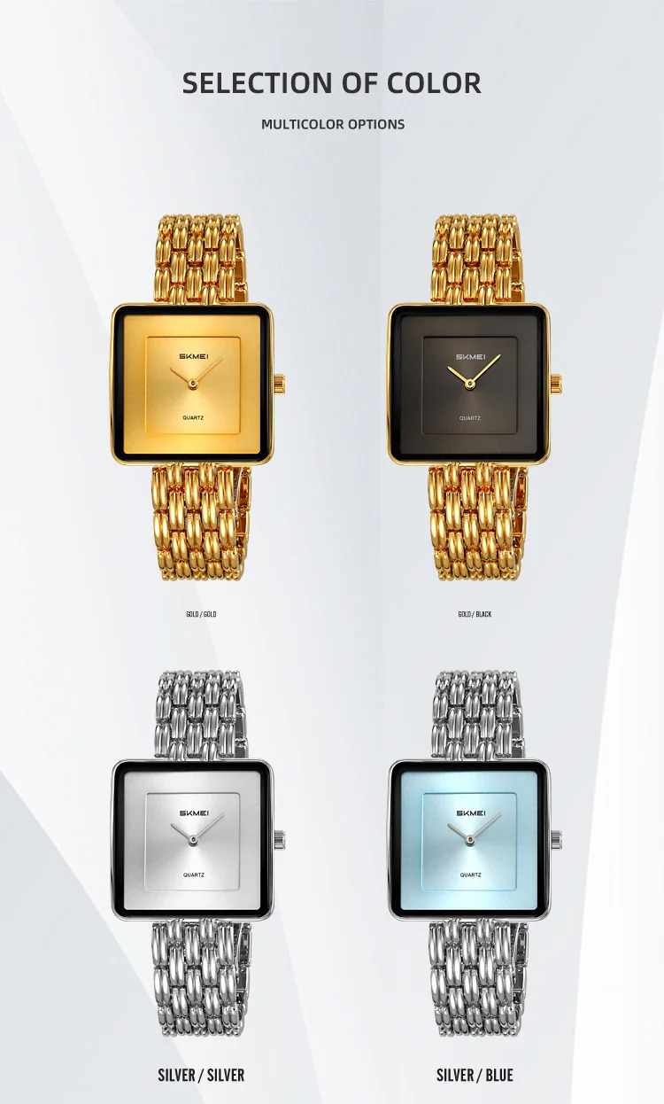 SKMEI Luxury Lady Quartz Wristwatch Simple Elegant Sweet Watches For Women Fashion 3Bar Waterproof Time Female Watch Reloj Mujer