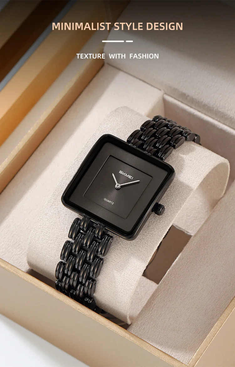 SKMEI Luxury Lady Quartz Wristwatch Simple Elegant Sweet Watches For Women Fashion 3Bar Waterproof Time Female Watch Reloj Mujer