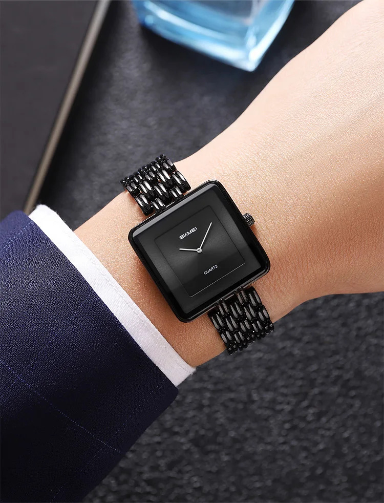 SKMEI Luxury Lady Quartz Wristwatch Simple Elegant Sweet Watches For Women Fashion 3Bar Waterproof Time Female Watch Reloj Mujer