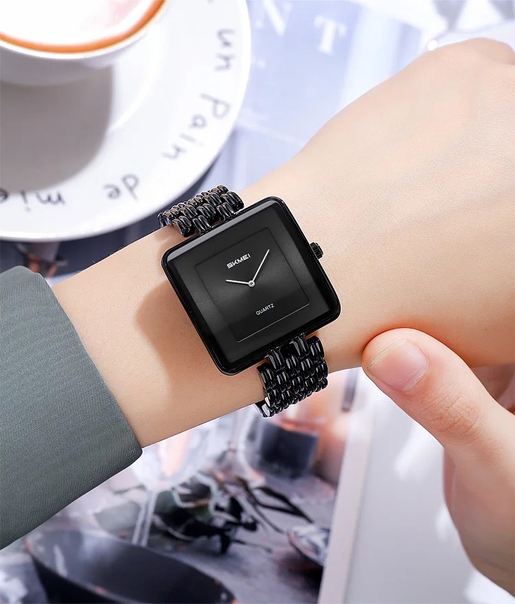 SKMEI Luxury Lady Quartz Wristwatch Simple Elegant Sweet Watches For Women Fashion 3Bar Waterproof Time Female Watch Reloj Mujer