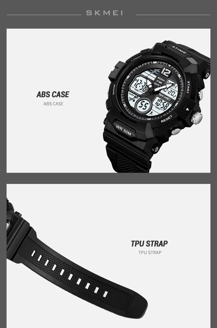 SKMEI World Time Digital Watches Fashion Design Waterproof Chrono Wristwatches Sports Casual Alarm Clock Watches For Men Women
