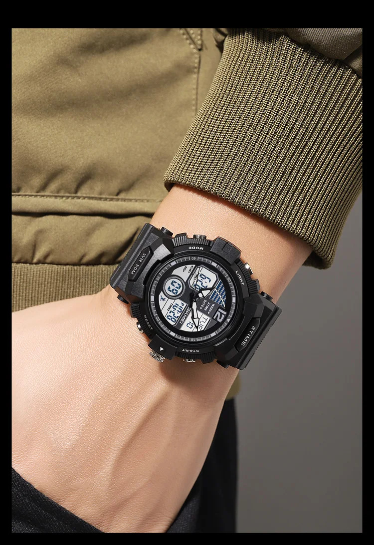 SKMEI World Time Digital Watches Fashion Design Waterproof Chrono Wristwatches Sports Casual Alarm Clock Watches For Men Women