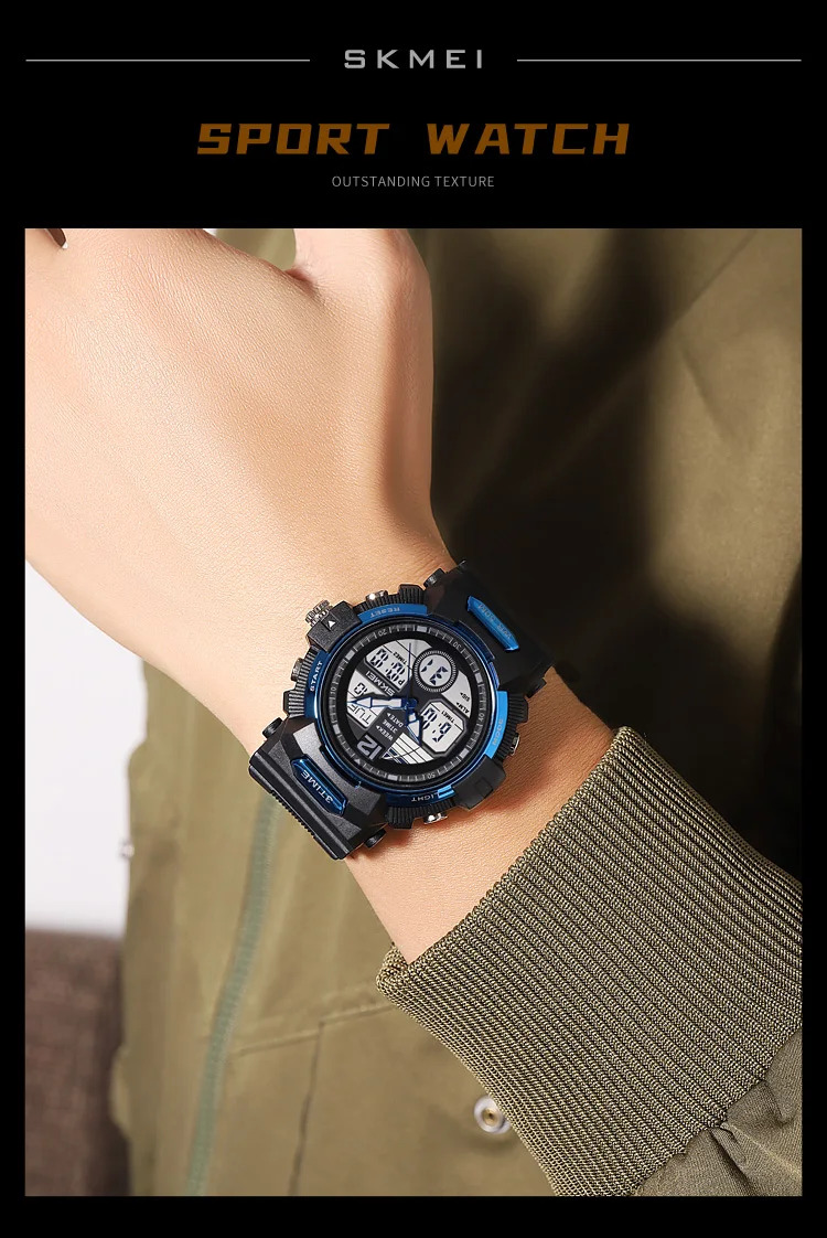 SKMEI World Time Digital Watches Fashion Design Waterproof Chrono Wristwatches Sports Casual Alarm Clock Watches For Men Women