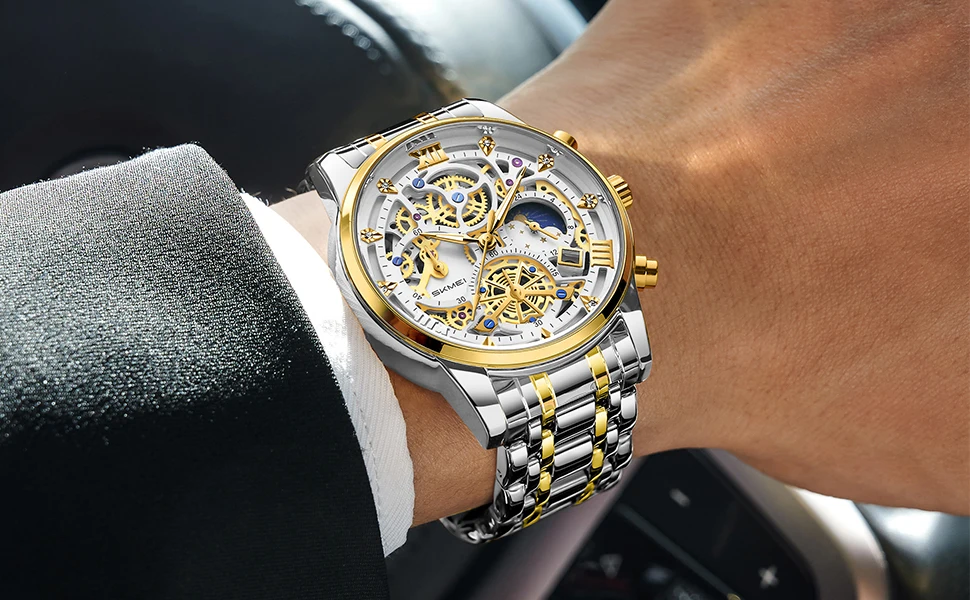 SKMEI Top Brand Luxury Business Watches For Men Women 3Bar Waterproof Quartz Movement Wristwatch Fashion Date Watch Reloj Hombre