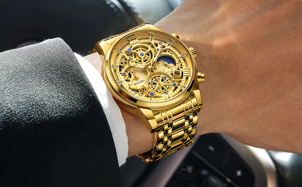 SKMEI Top Brand Luxury Business Watches For Men Women 3Bar Waterproof Quartz Movement Wristwatch Fashion Date Watch Reloj Hombre