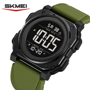 Skmei 2511 Large Digital Chronograph Sports Watch for Men and Women with Countdown Alarm (50M Waterproof)