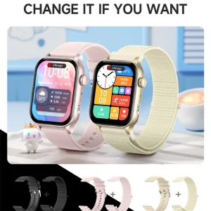 SKMEI 1952 1.95" AMOLED Smart Watch with Voice Assistant, Health Monitoring for Men Women (IP67 Waterproof)