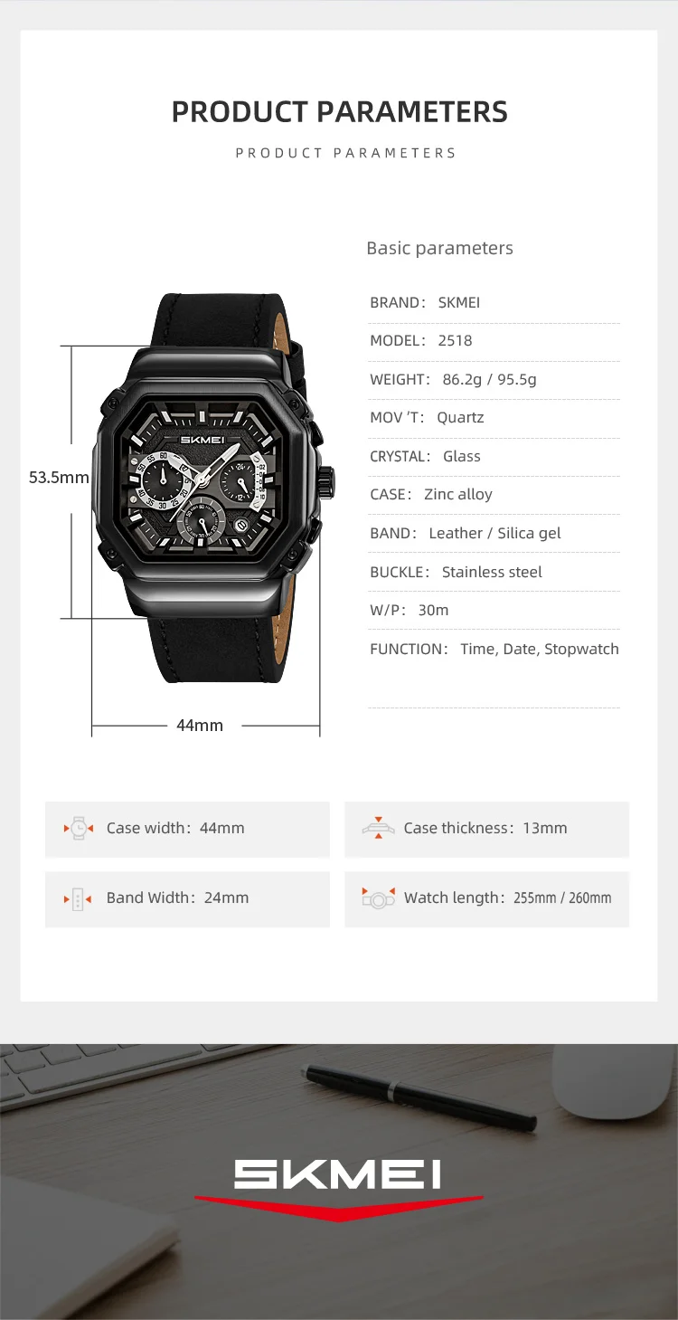 SKMEI Top Brand Luxury Quartz Movement Watch For Men Women Stopwatch Wristwatches Waterproof Time Date Male Watches Reloj Hombre