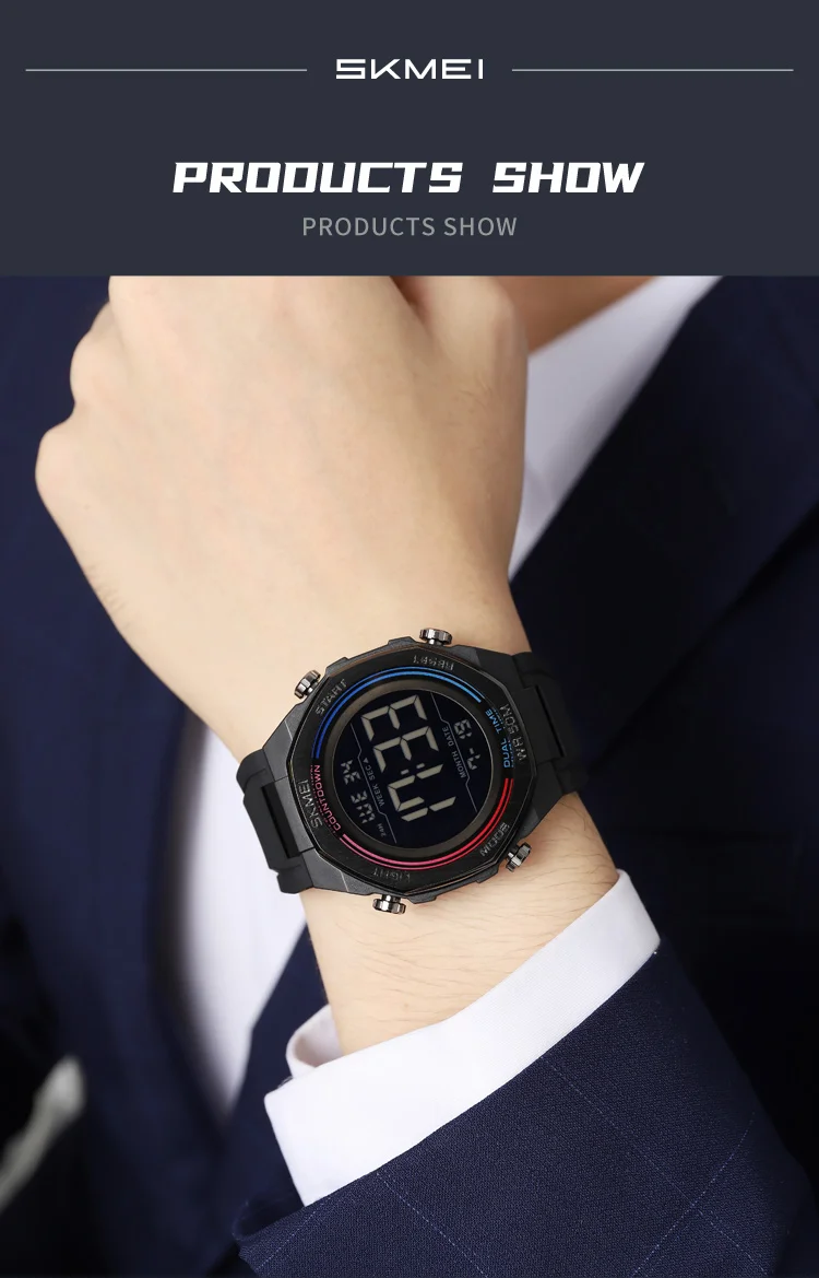 SKMEI Fashion Sports Digital Electronics Watch For Men Women Count Down Watch Male Alarm Waterproof Wristwatch Relogio Masculino