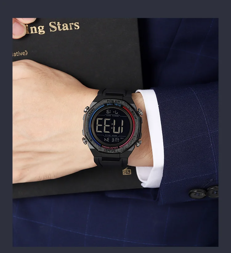 SKMEI Fashion Sports Digital Electronics Watch For Men Women Count Down Watch Male Alarm Waterproof Wristwatch Relogio Masculino