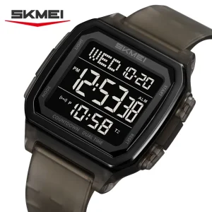 Skmei 2515 Multifunctional Digital Sports Watch with Dual Time, Countdown, 5 Alarms (50M Waterproof)