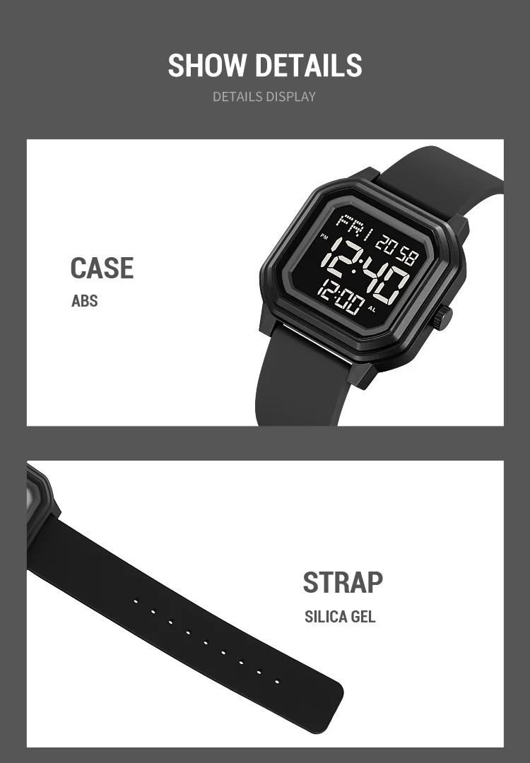 SKMEI Casual Sports Digital Electronics Watches For Men Women Students Fashion Wristwatch Chrono Count Down Watch reloj hombre