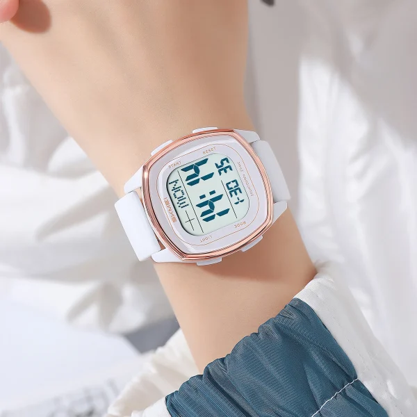 Skmei 2541 Multifunction Digital Sports Watch with Dual Time and Countdown for Men Women (50M Waterproof) - Image 3