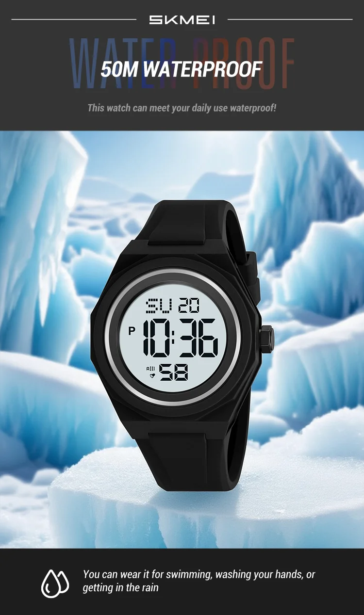 SKMEI Casual Creative Sports Digital Wristwatch For Men Women 5Bar Waterproof Watches Fashion EL Light Outdoor Electronics Watch