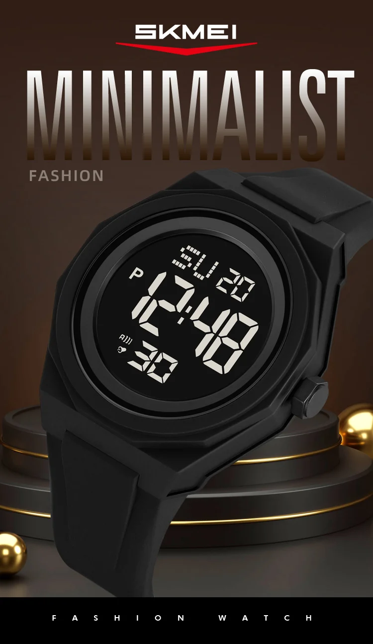 SKMEI Casual Creative Sports Digital Wristwatch For Men Women 5Bar Waterproof Watches Fashion EL Light Outdoor Electronics Watch