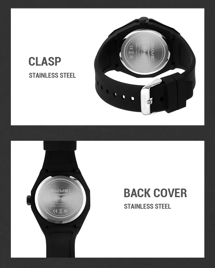 SKMEI Casual Creative Sports Digital Wristwatch For Men Women 5Bar Waterproof Watches Fashion EL Light Outdoor Electronics Watch