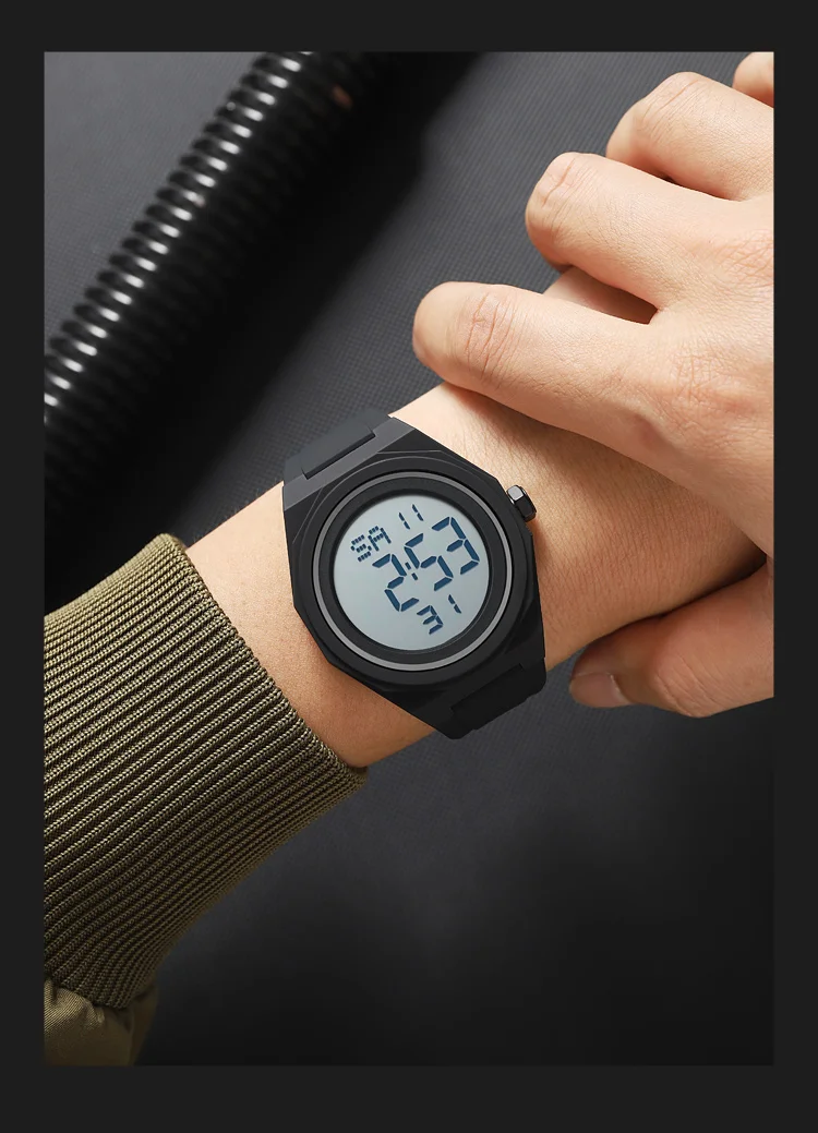 SKMEI Casual Creative Sports Digital Wristwatch For Men Women 5Bar Waterproof Watches Fashion EL Light Outdoor Electronics Watch
