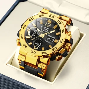 SKMEI 2499 Multifunctional Digital Sports Watch with Dual Time Display and LED Light (50M Waterproof)
