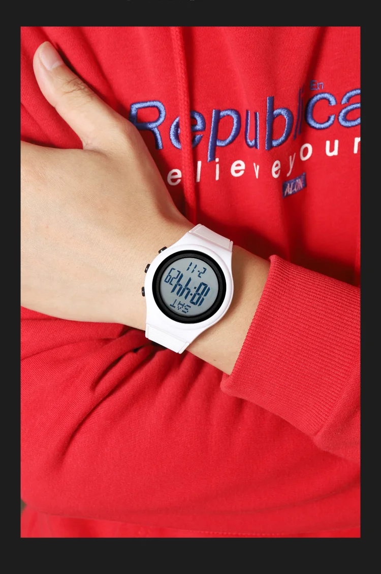SKMEI Simple Alarm Chrono Digital Watch Count Down Military Sports Wristwatch For Men Women Waterproof Date Electronics Watches