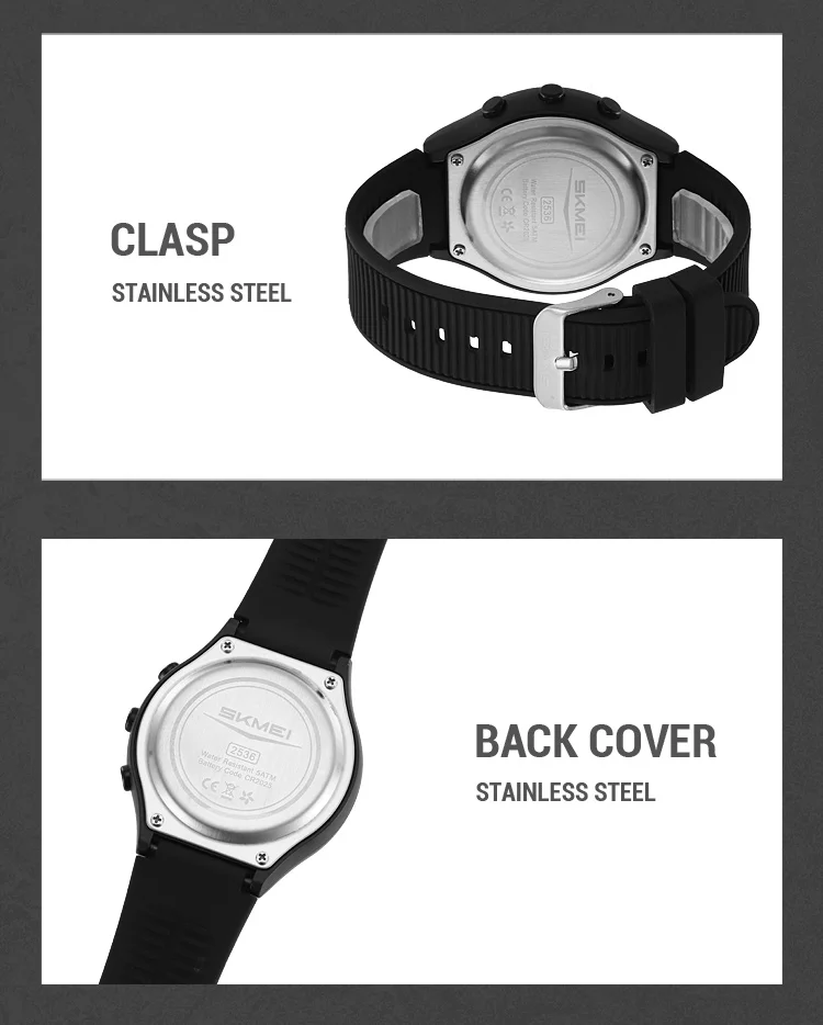 SKMEI Simple Alarm Chrono Digital Watch Count Down Military Sports Wristwatch For Men Women Waterproof Date Electronics Watches