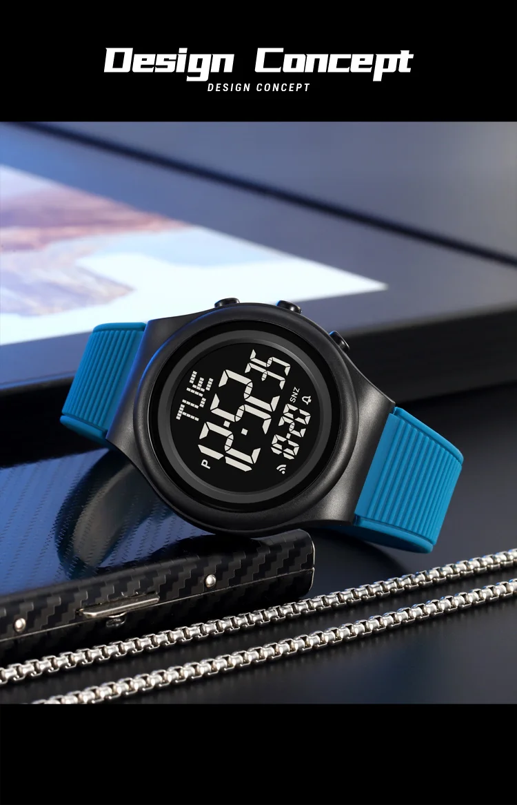 SKMEI Simple Alarm Chrono Digital Watch Count Down Military Sports Wristwatch For Men Women Waterproof Date Electronics Watches