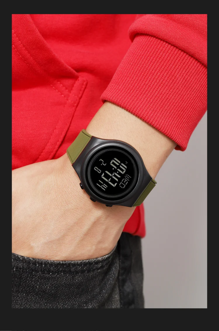 SKMEI Simple Alarm Chrono Digital Watch Count Down Military Sports Wristwatch For Men Women Waterproof Date Electronics Watches
