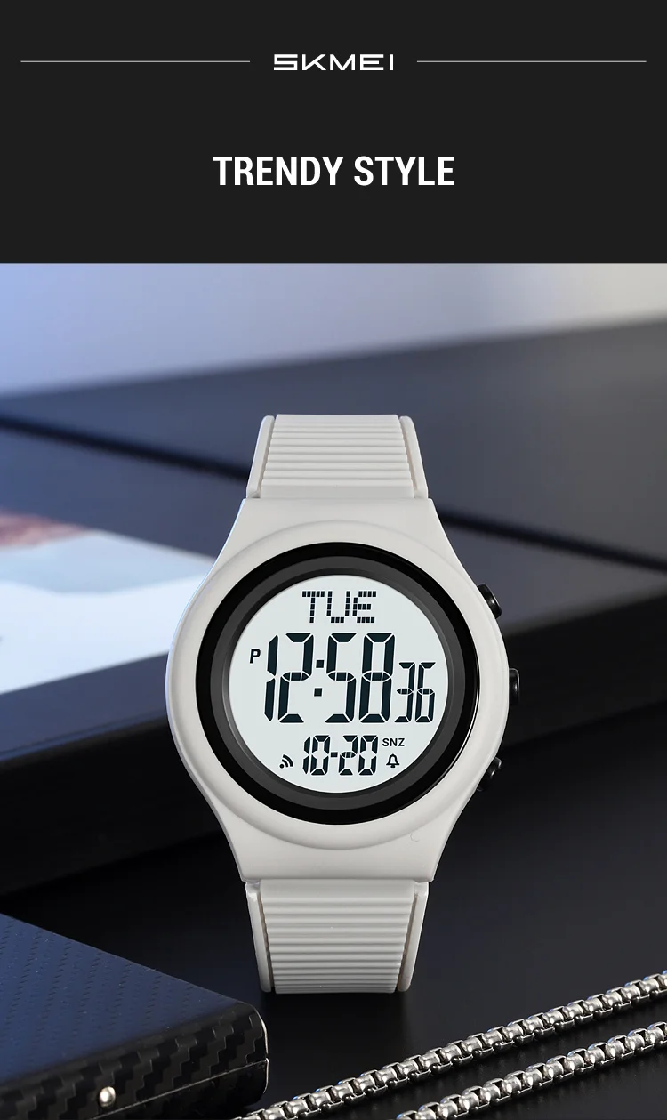 SKMEI Simple Alarm Chrono Digital Watch Count Down Military Sports Wristwatch For Men Women Waterproof Date Electronics Watches