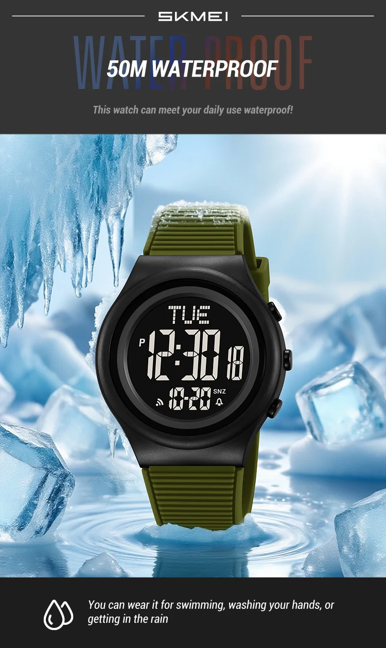 SKMEI Simple Alarm Chrono Digital Watch Count Down Military Sports Wristwatch For Men Women Waterproof Date Electronics Watches