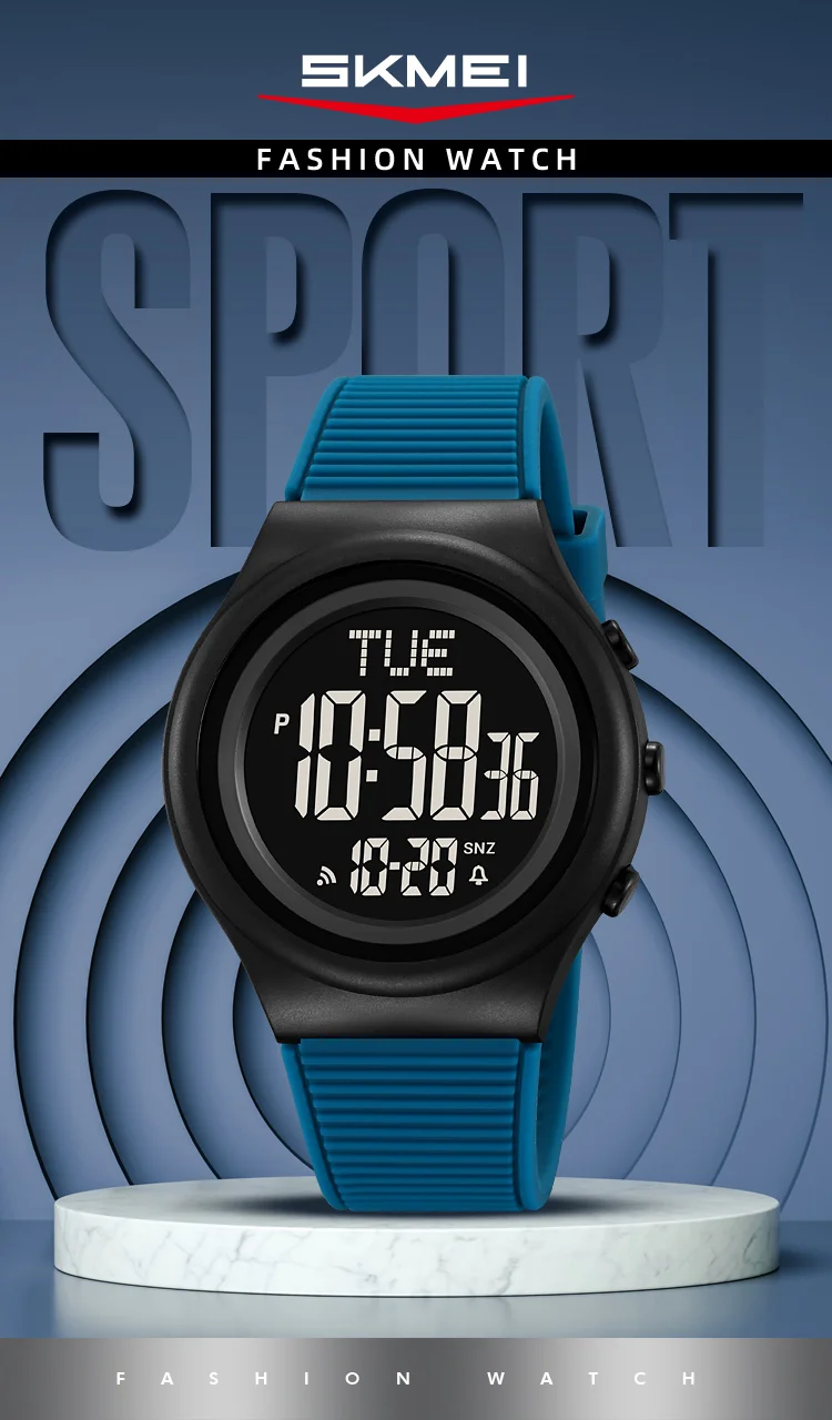 SKMEI Simple Alarm Chrono Digital Watch Count Down Military Sports Wristwatch For Men Women Waterproof Date Electronics Watches