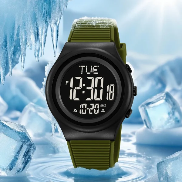 SKMEI 2536 Digital Military Watch with Alarm, Chronograph & Countdown for Men and Women (50M Waterproof) - Image 2