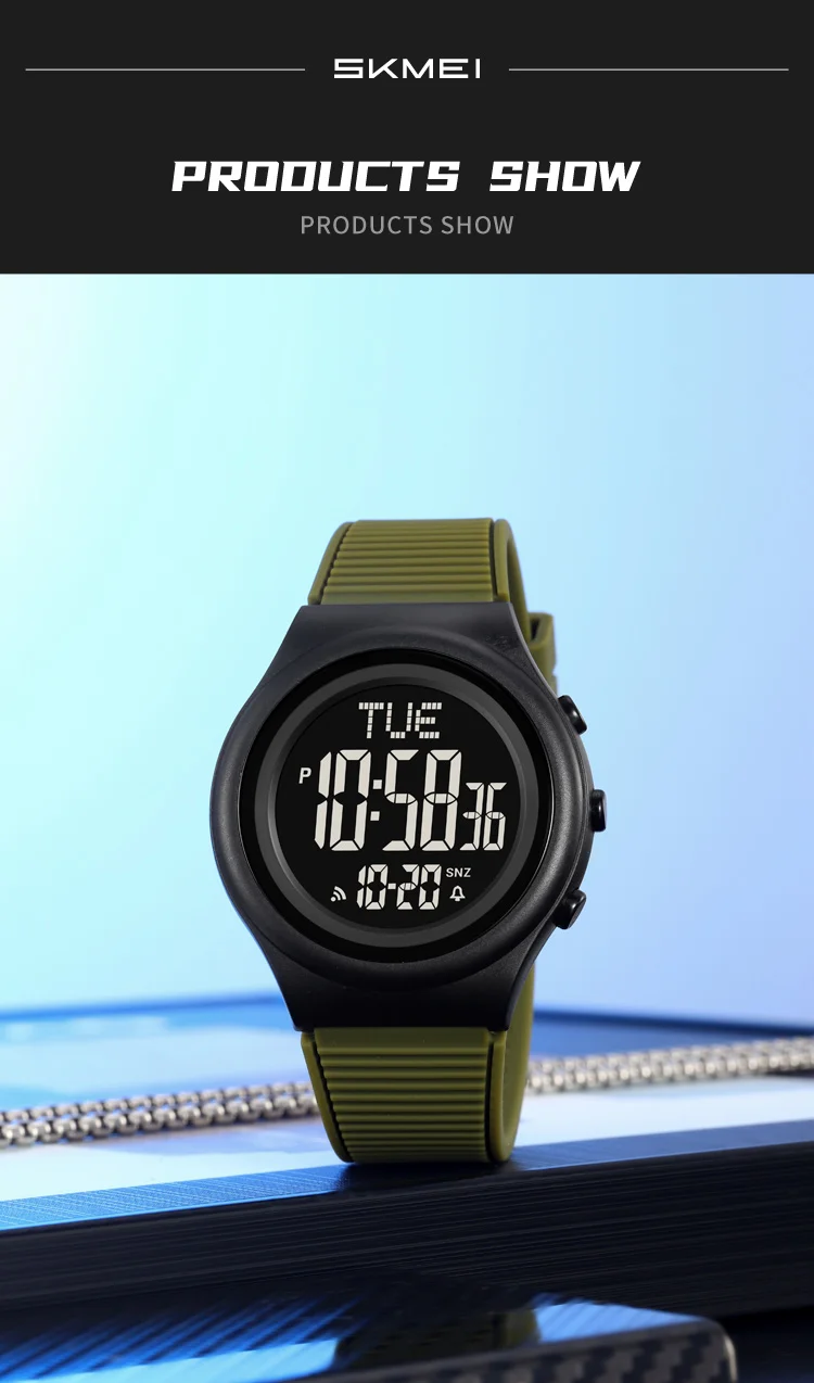 SKMEI Simple Alarm Chrono Digital Watch Count Down Military Sports Wristwatch For Men Women Waterproof Date Electronics Watches