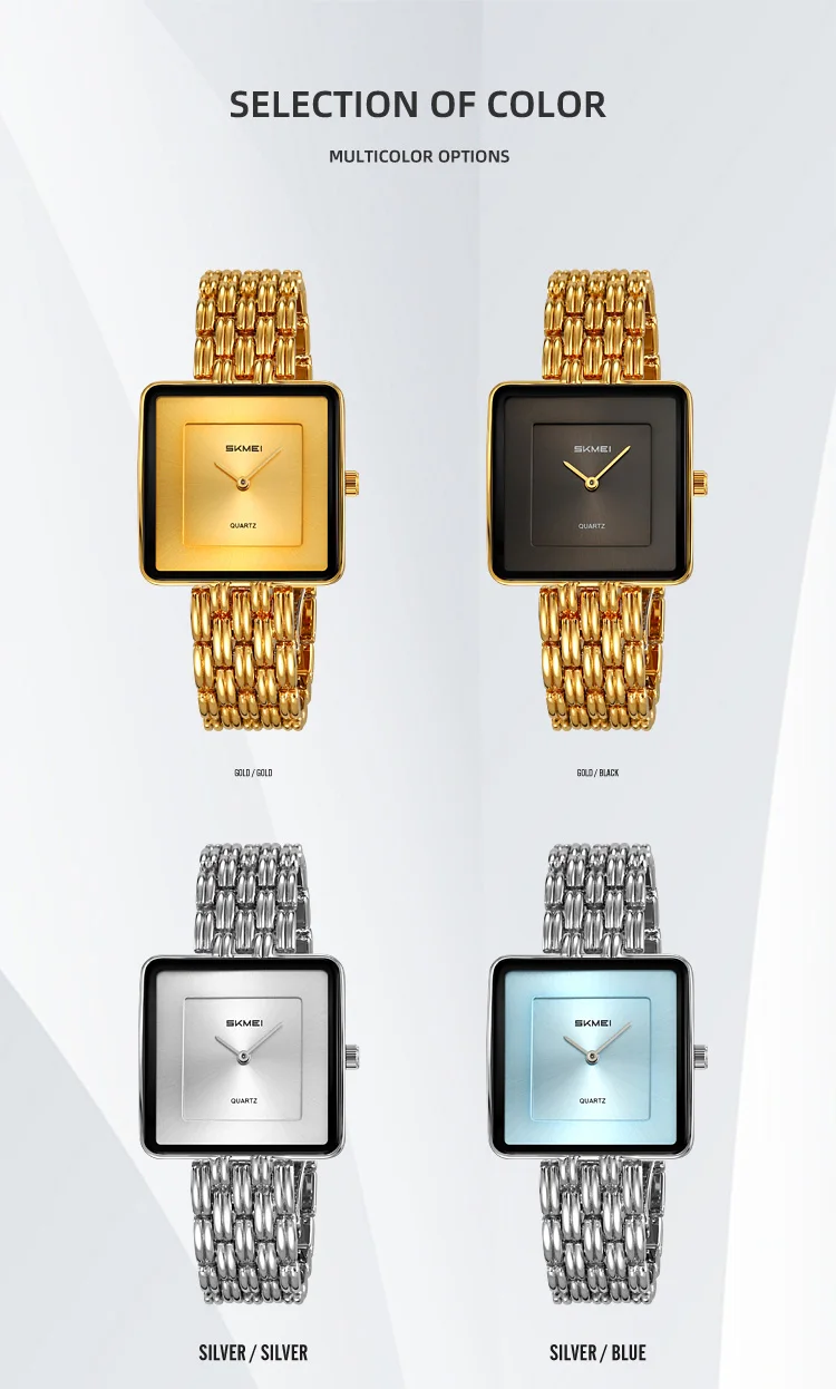 SKMEI Creative Lady Quartz Wristwatches Simple Elegant Sweet Watches For Women Fashion 3Bar Waterproof Female Watch Reloj Mujer